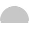 Ekena Millwork Half Round Sunburst Architectural Grade PVC Combination Pediment, 60"W x 36-3/4"H x 2-3/4"P PEDPC060X370HRO01 - alternate 4